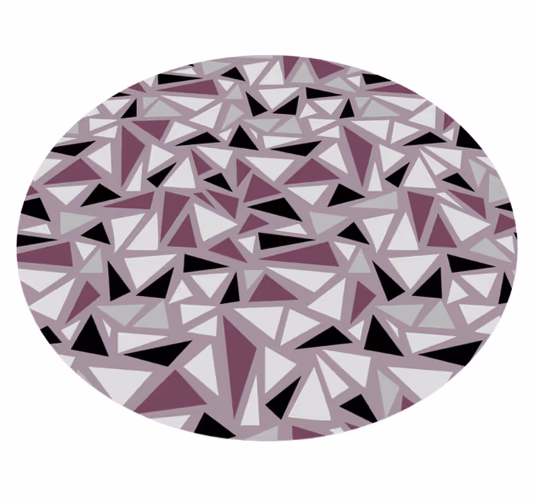 Tappeto vinile geometrico mosaico geometrico triangolare - TenStickers