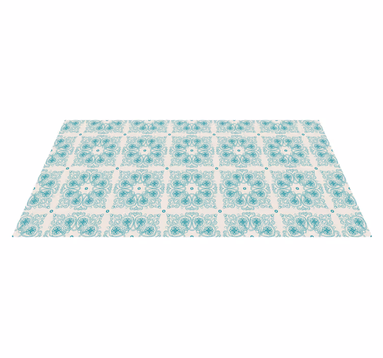 Tappeto vinile mosaico disegno mandala mosaico - TenStickers