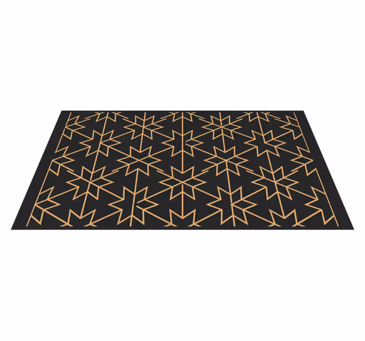 Tappeto vinile geometrico stella geometrica - TenStickers