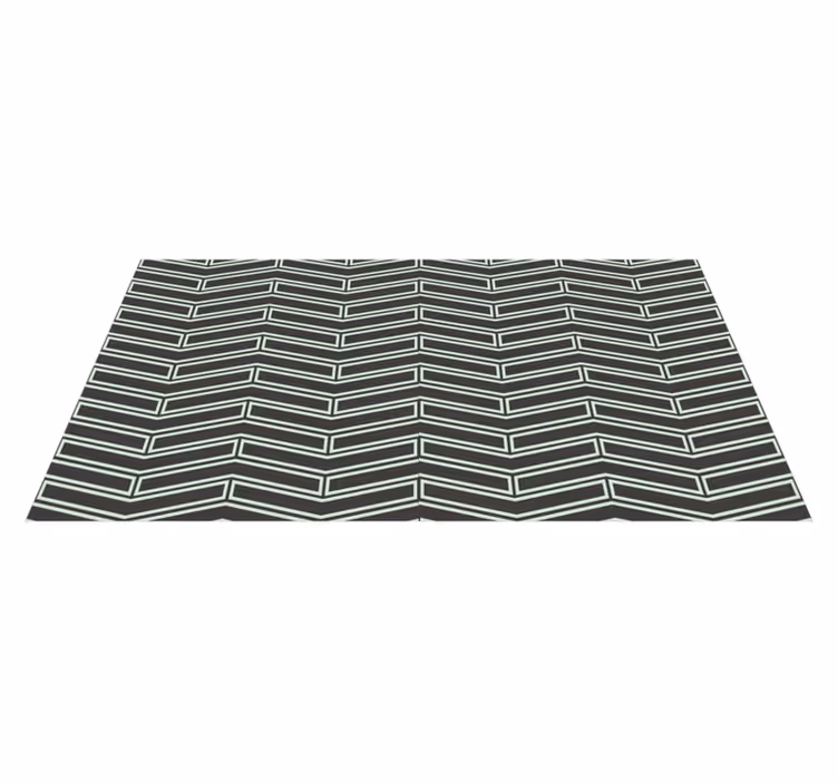 Tappeto vinile geometrico linee chevron - TenStickers