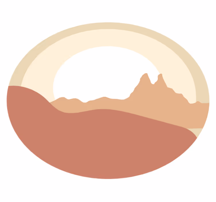 Tappeto vinile natura paesaggio minimalista - TenStickers
