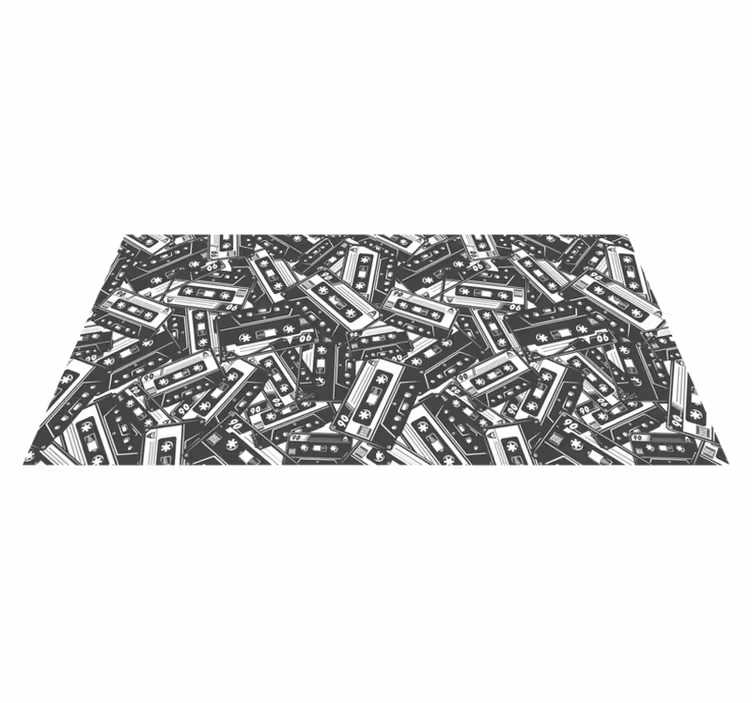 Tappeto vinile giochi groviglio di cassette - TenStickers