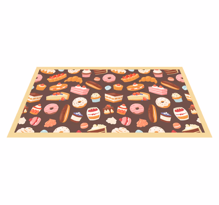 Tappeto vinile per bambini modello di dolci - TenStickers