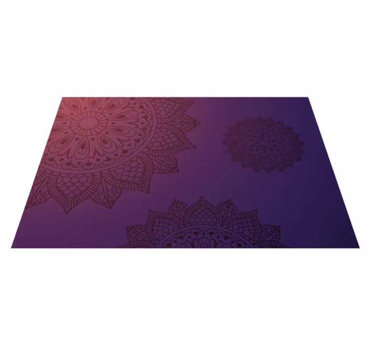 Tappeto vinile Mandala tappeto con motivo mandala - TenStickers