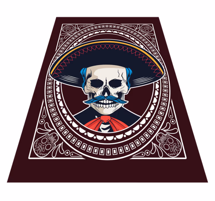 Tappeto vinile Halloween giorno della morte - TenStickers