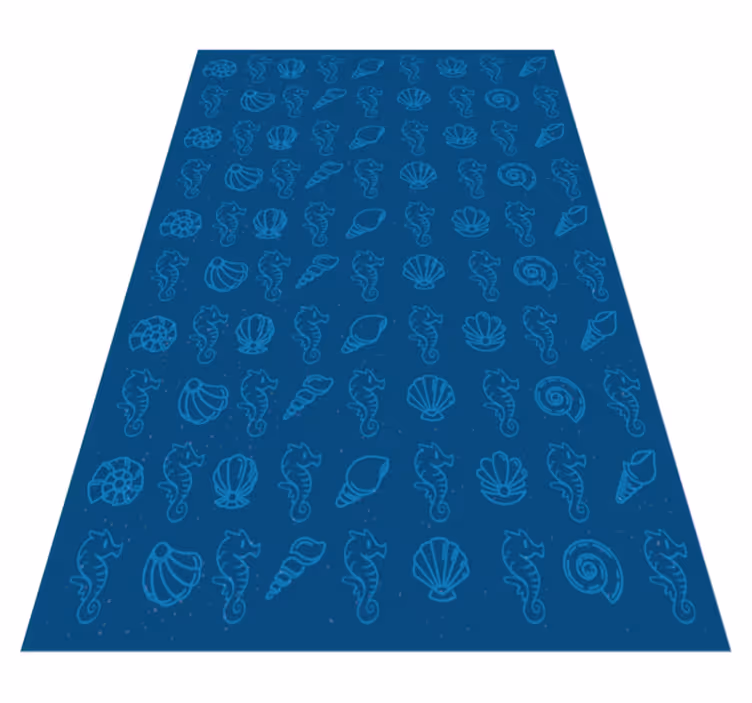 Tappeto vinile animali illustrazione di motivi marini - TenStickers