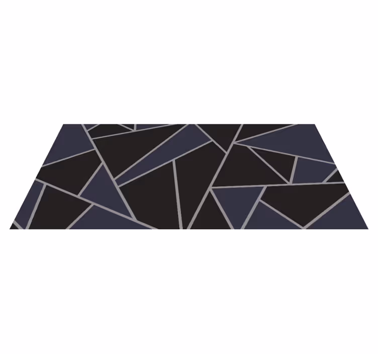 Tappeto vinile geometrico forme geometriche angolari - TenStickers
