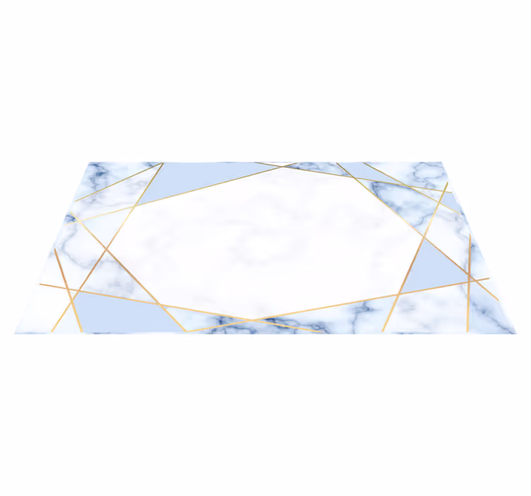 Tappeto vinile effetto marmo geometria del marmo - TenStickers