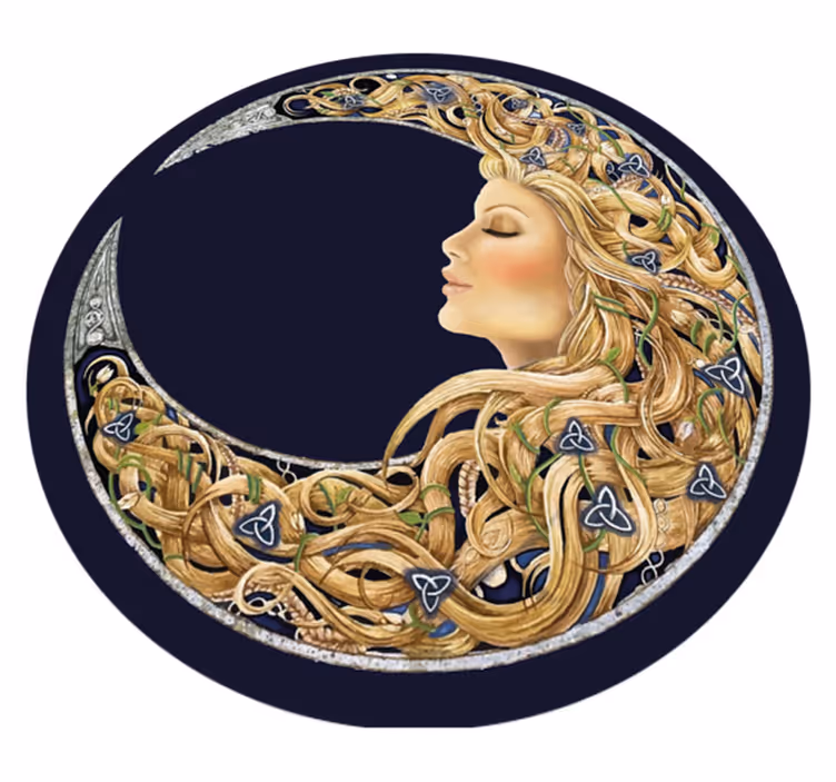 Tappeto vinile per ragazzi ritratto in stile liberty - TenStickers