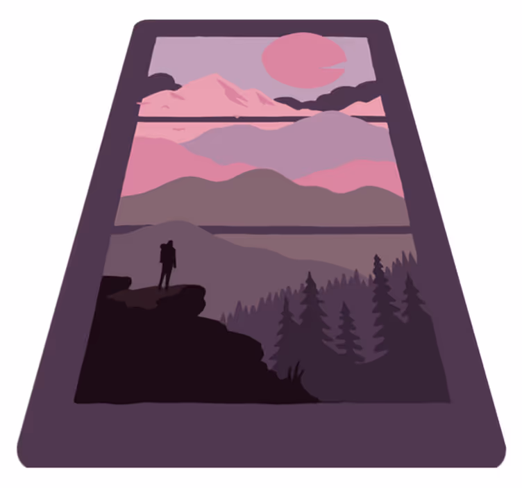 Tappeto vinile natura deserto stagliato - TenStickers