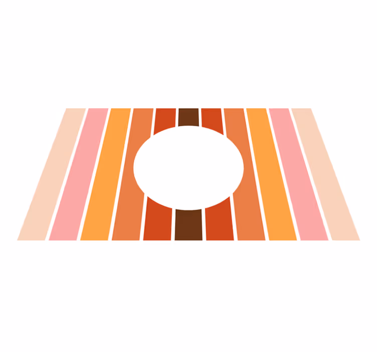 Tappeto vinile strisce disegno a strisce geometriche - TenStickers