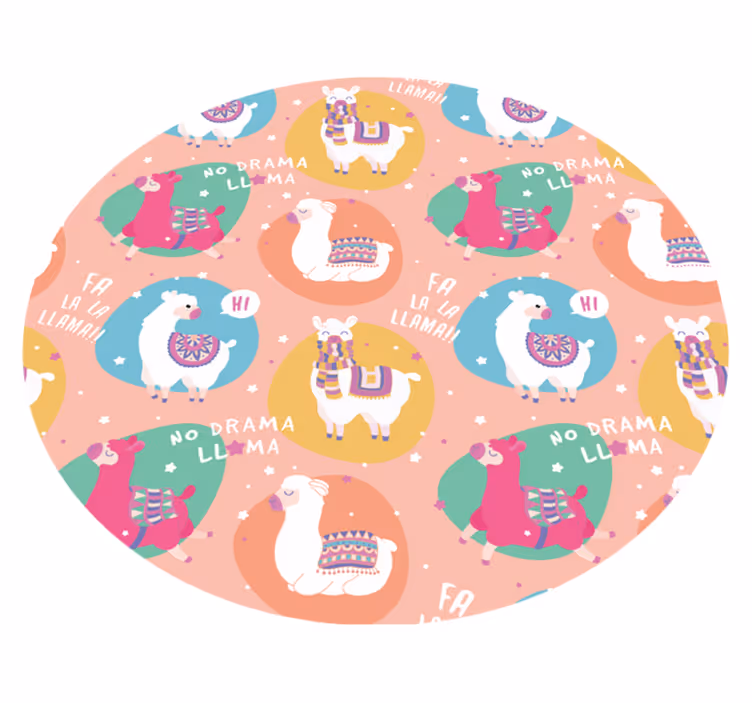Tappeto vinile per bambini vivace circolo di lama - TenStickers