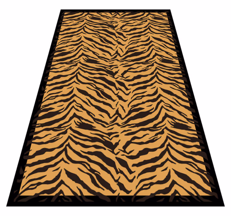 Tappeto vinile stampa animale motivo a strisce tigrate - TenStickers