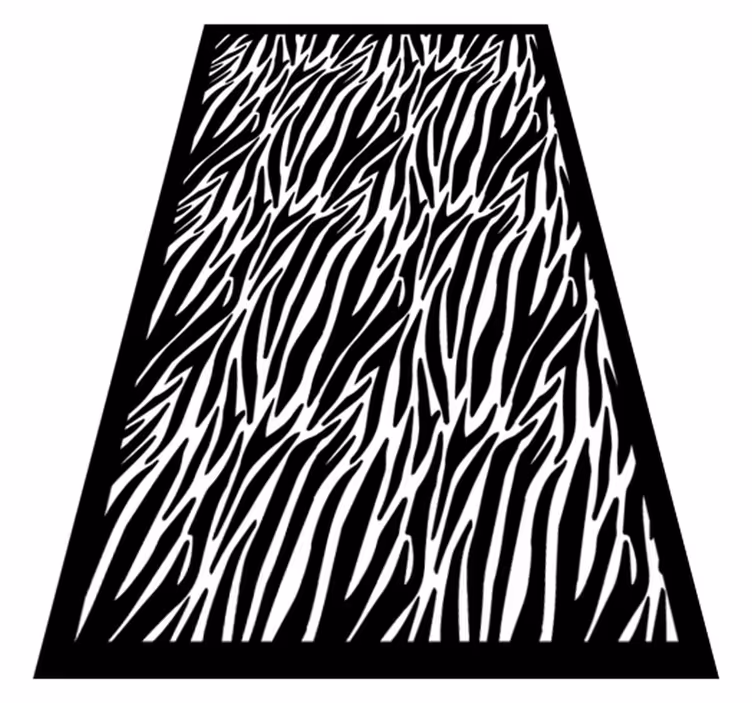 Tappeto vinile stampa animale striscia zebrata - TenStickers
