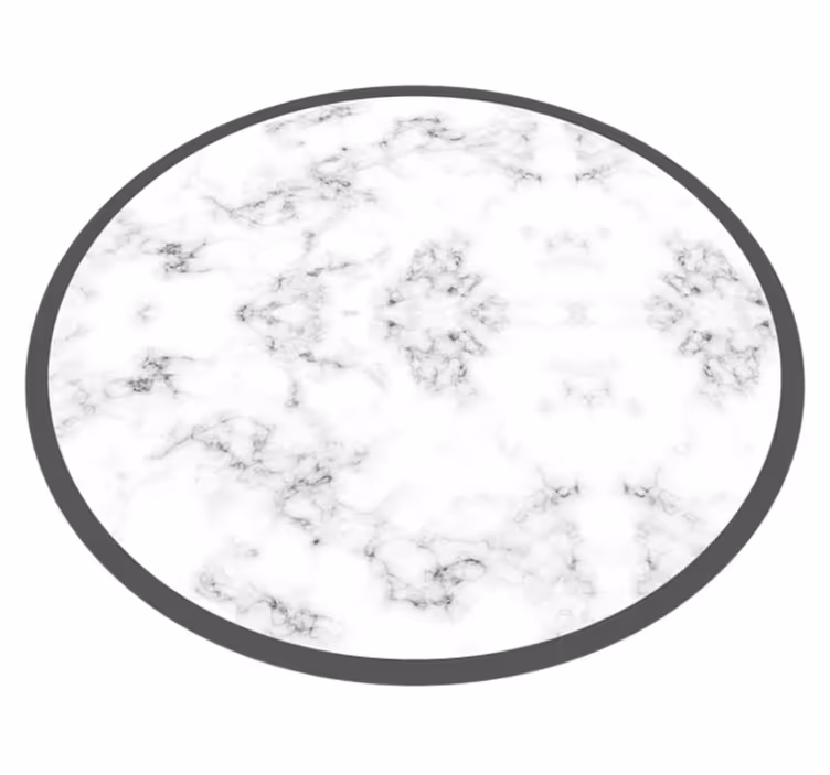 Tappeto vinile effetto marmo circolare in marmo - TenStickers