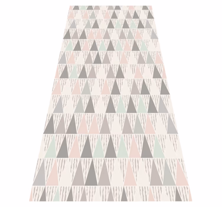 Tappeto vinile geometrico geometrico triangolare - TenStickers