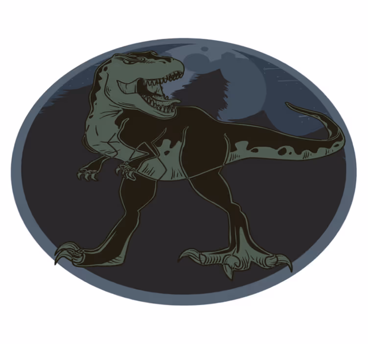 Tappeto vinile animali illustrazione di dinosauro - TenStickers