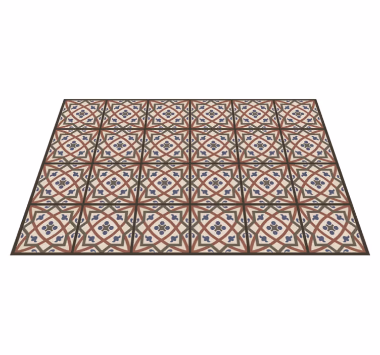 Tappeto vinile piastrelle modello mediterraneo - TenStickers