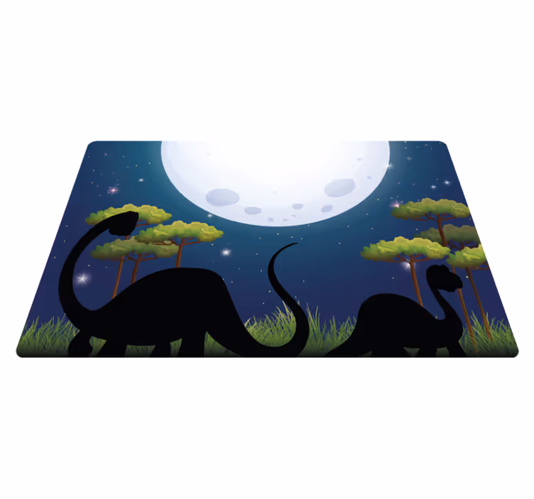 Tappeto vinile per bambini circuito avventura safari - TenStickers