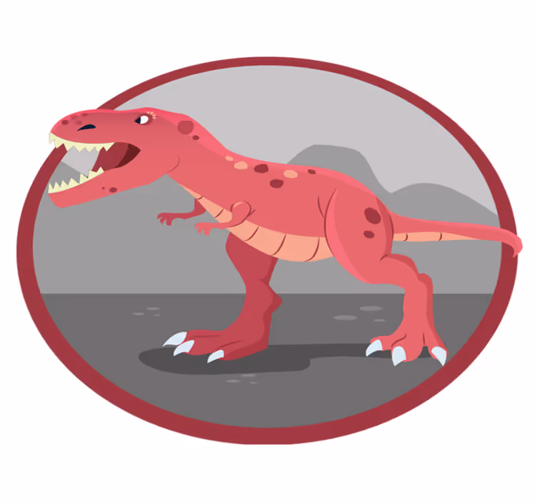 Tappeto vinile per bambini tempo di gioco dei dinosauri - TenStickers
