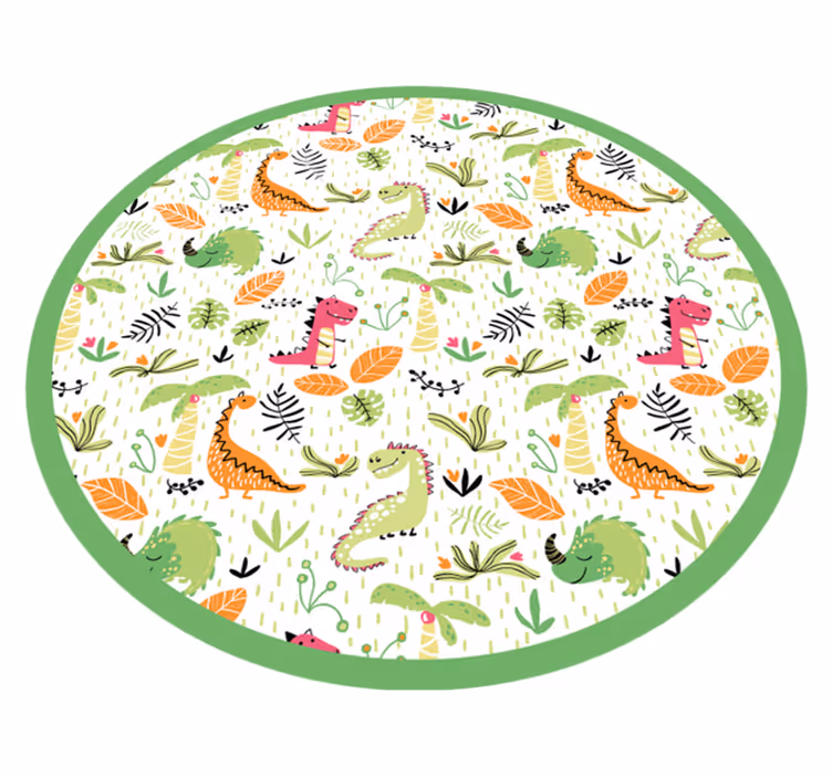 Tappeto vinile per bambini circolo di avventure safari - TenStickers
