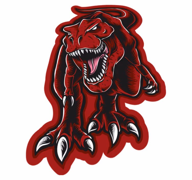 Tappeto vinile animali feroce dinosauro - TenStickers