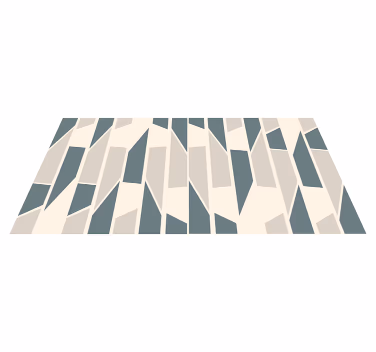 Tappeto vinile geometrico angoli astratti - TenStickers