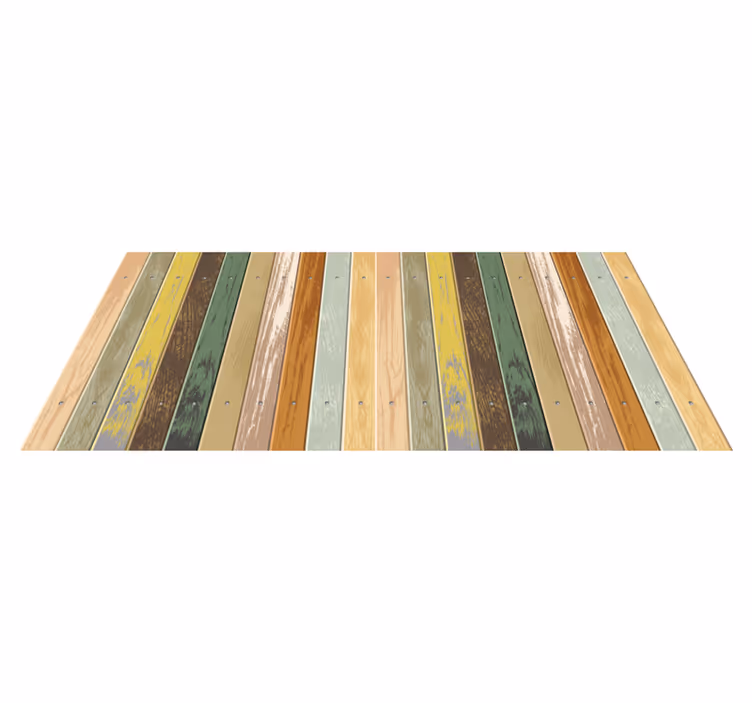 Tappeto vinile effetto legno strisce in difficoltà - TenStickers