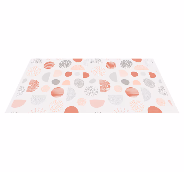 Tappeto vinile bebé forme pastello astratte - TenStickers