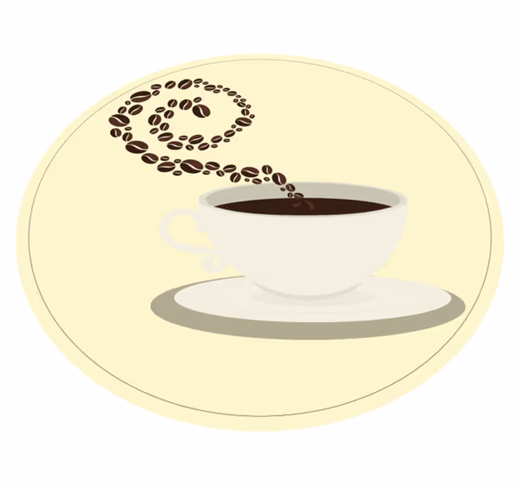Tappeto pvc cucina immagini dell'aroma del caffè - TenStickers