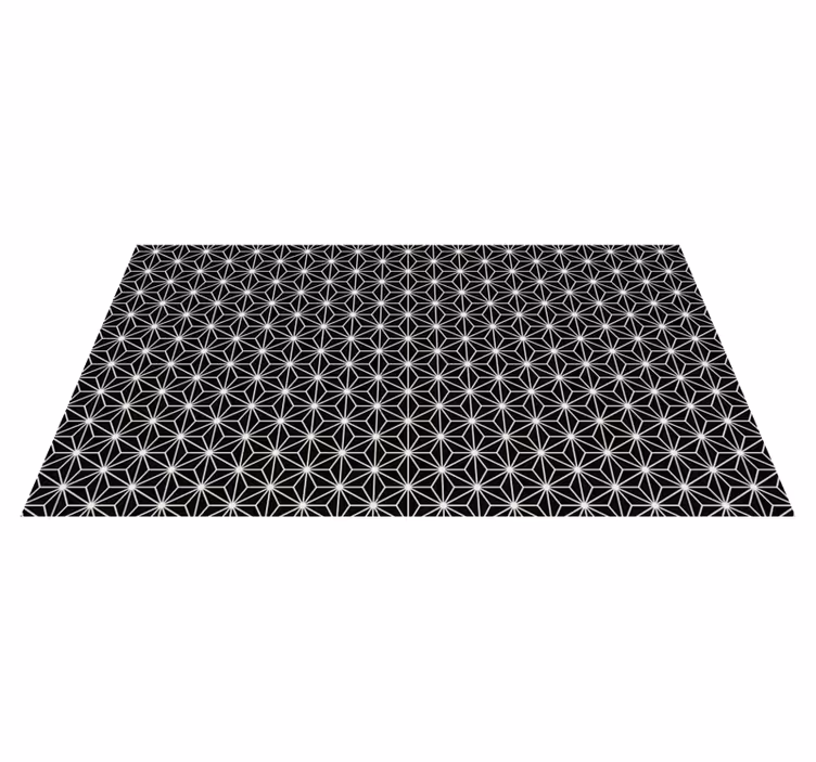 Tappeto vinile geometrico starburst asimmetrico - TenStickers