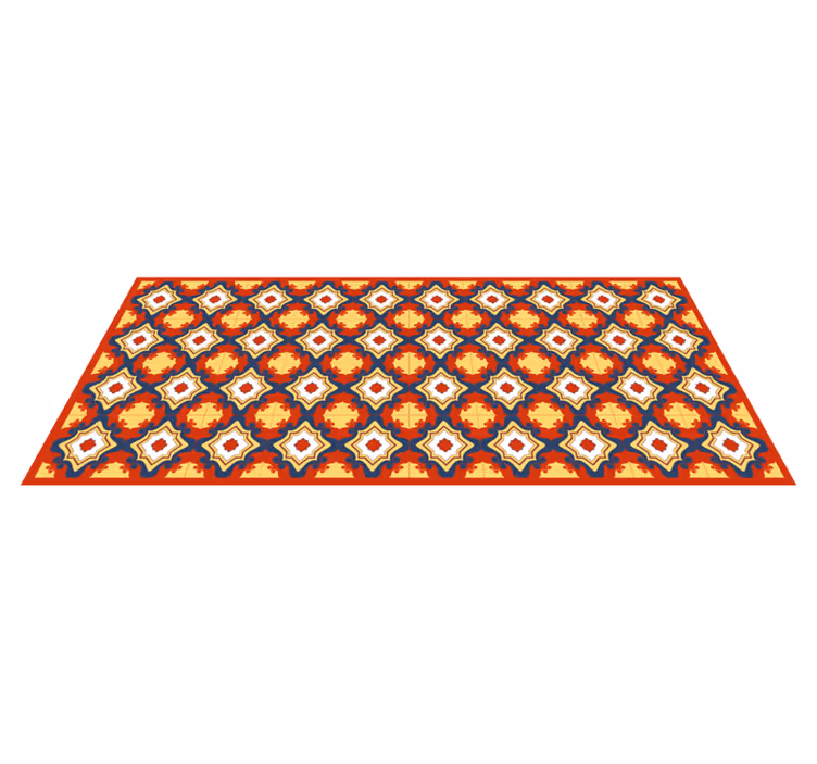 Tappeto vinile mosaico intricato corridore di mosaico - TenStickers