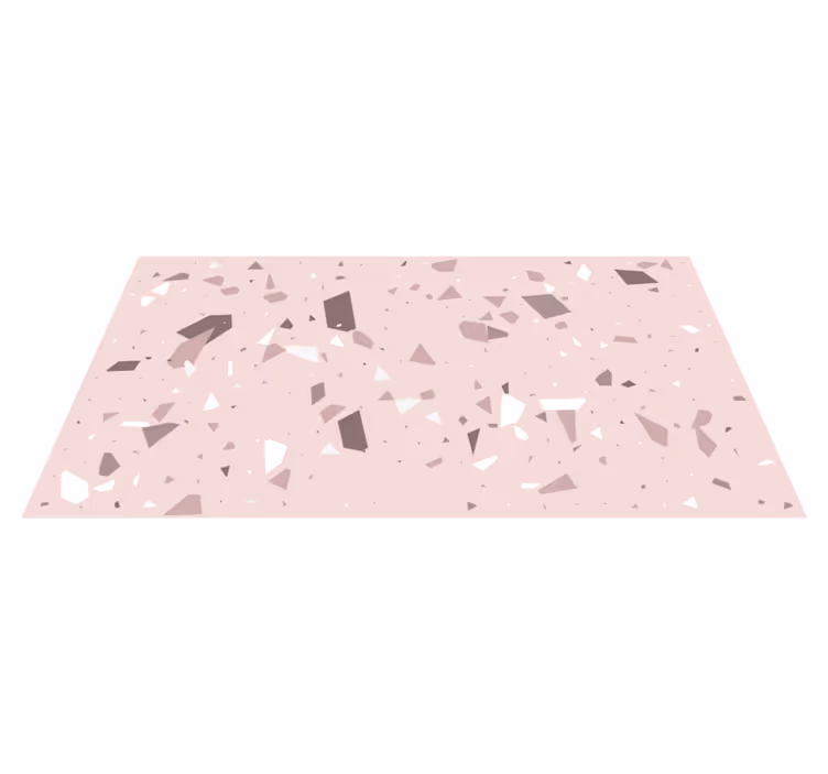 Tappeto vinile geometrico terrazzo geometrico - TenStickers
