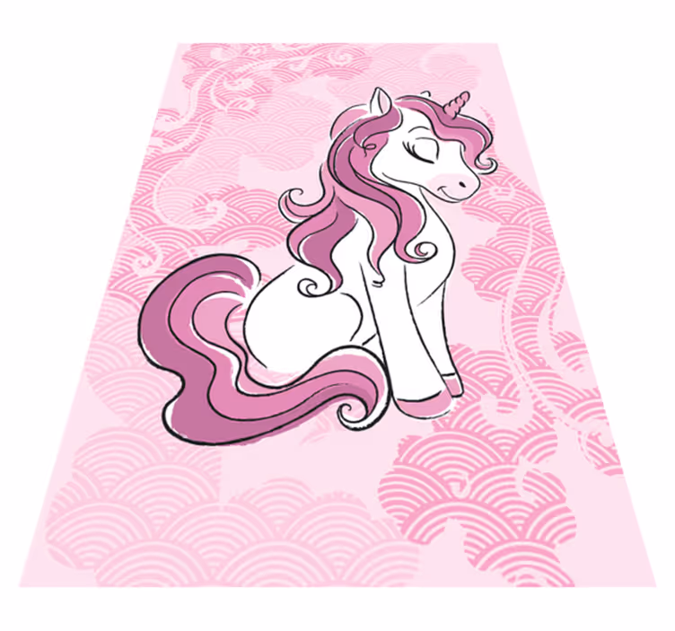 Tappeto vinile per bambini unicorno incantato - TenStickers