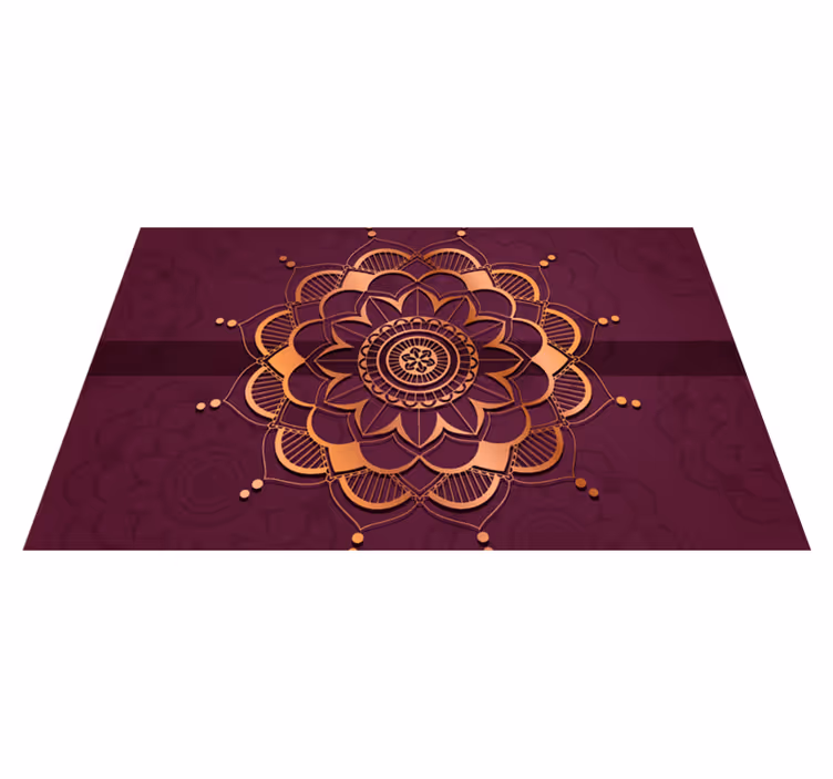 Tappeto vinile Mandala abbellimento del pavimento mandala - TenStickers