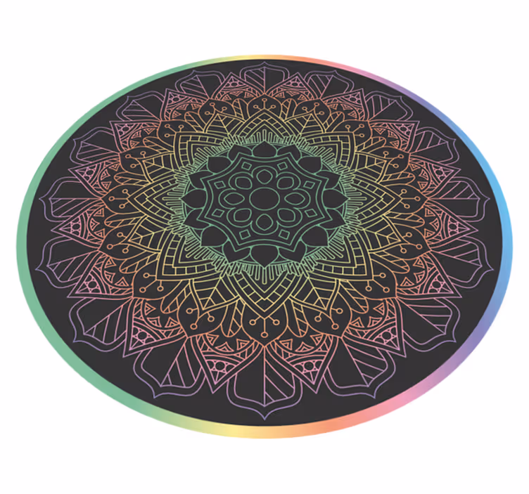 Tappeto vinile Mandala meditazione mandala - TenStickers