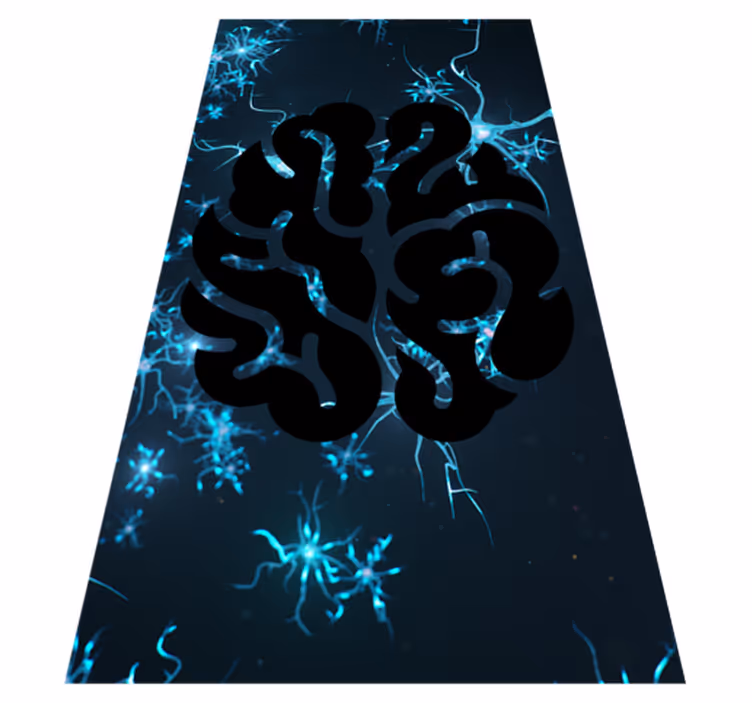 Tappeto vinile motivi percorsi neurali - TenStickers