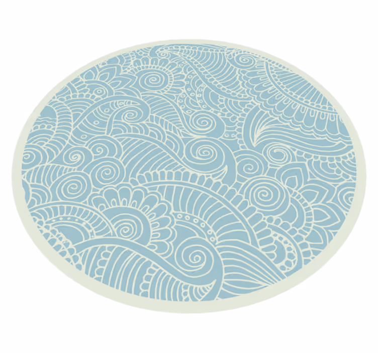 Tappeto vinile Mandala mandala vorticoso - TenStickers