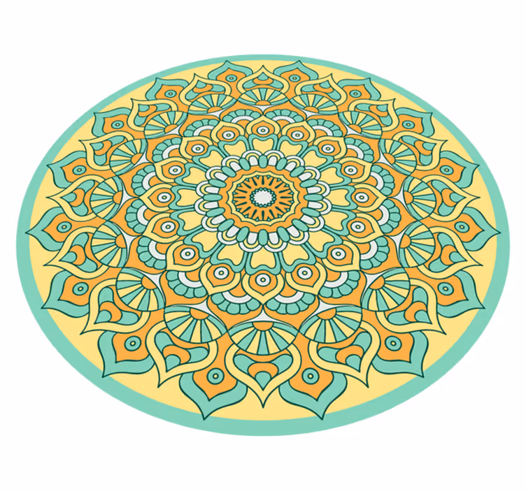 Tappeto vinile Mandala forma circolare mandala - TenStickers