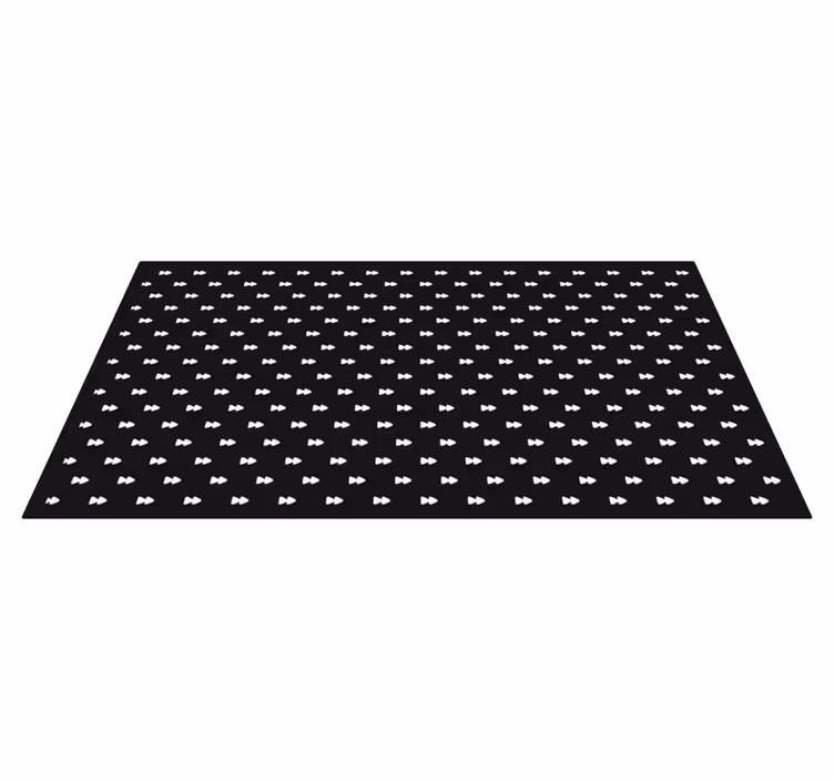 Tappeto vinile strisce papillon monocromatici - TenStickers