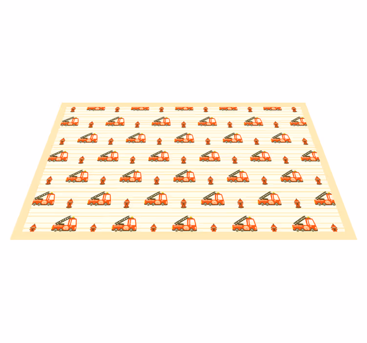 Tappeto vinile per bambini tema dei trasporti giocoso - TenStickers