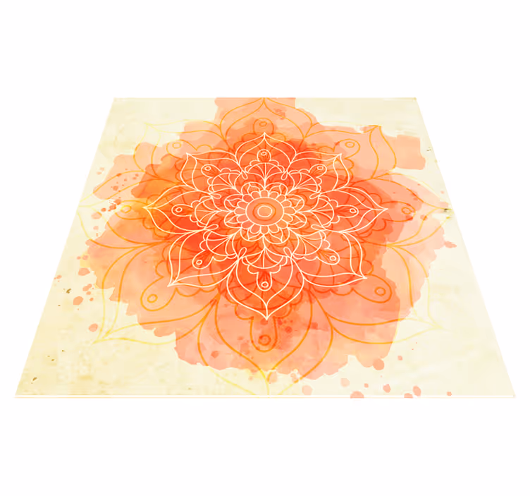 Tappeto vinile Mandala fioritura del mandala - TenStickers