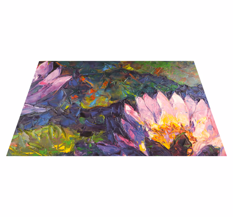 Tappeto vinile fiori fiori impressionistici - TenStickers