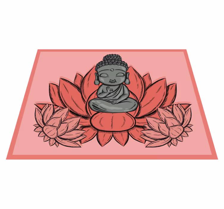 Tappeto vinile Mandala opera d'arte meditativa del buddha - TenStickers