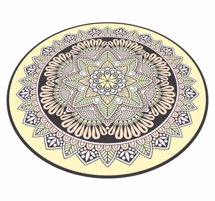 Tappeto vinile Mandala motivo circolare complesso - TenStickers