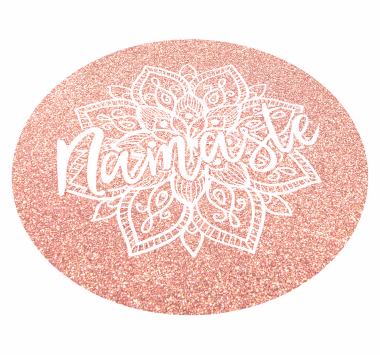 Tappeto vinile Mandala motivo mandala namaste - TenStickers