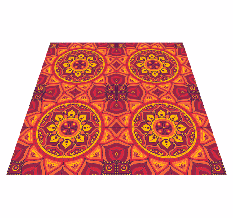 Tappeto vinile Mandala simmetria ispirata al mandala - TenStickers