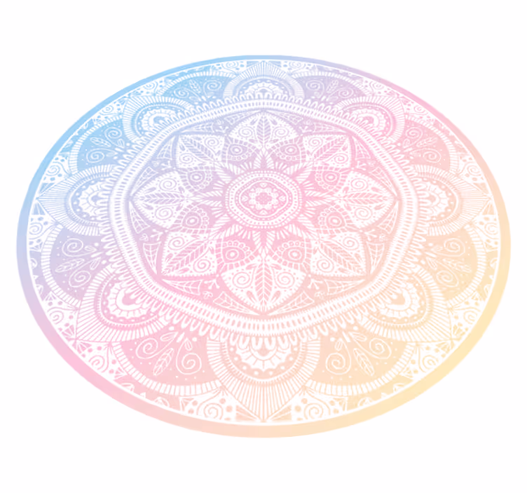 Tappeto vinile Mandala mandala sfumato - TenStickers