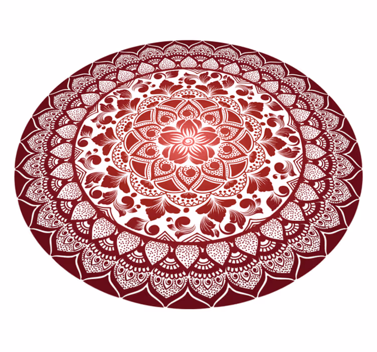 Tappeto vinile Mandala emblema intricato del mandala - TenStickers