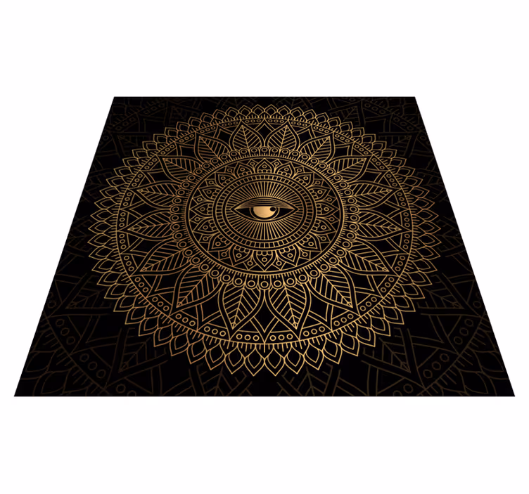 Tappeto vinile Mandala centrotavola occhio mandala - TenStickers